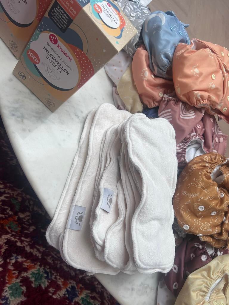 Happy Naps Wasbare Luiers Complete Set (3,5-16kg), Ophalen of Verzenden, Zo goed als nieuw, Jongetje of Meisje