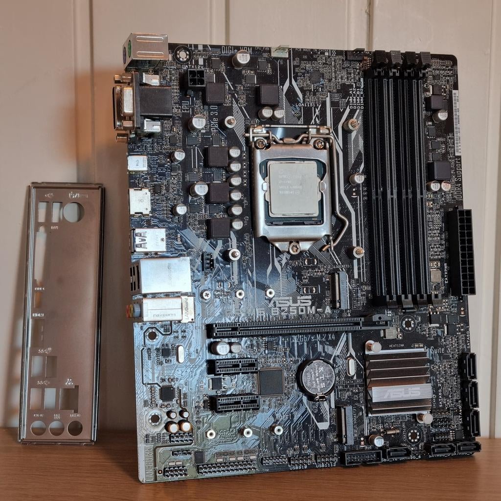 Asus Prime B250M-A + Intel Core i7 + KOELER | NIEUWSTAAT, Computers en Software, Moederborden, LGA 1151, DDR4, Ophalen of Verzenden