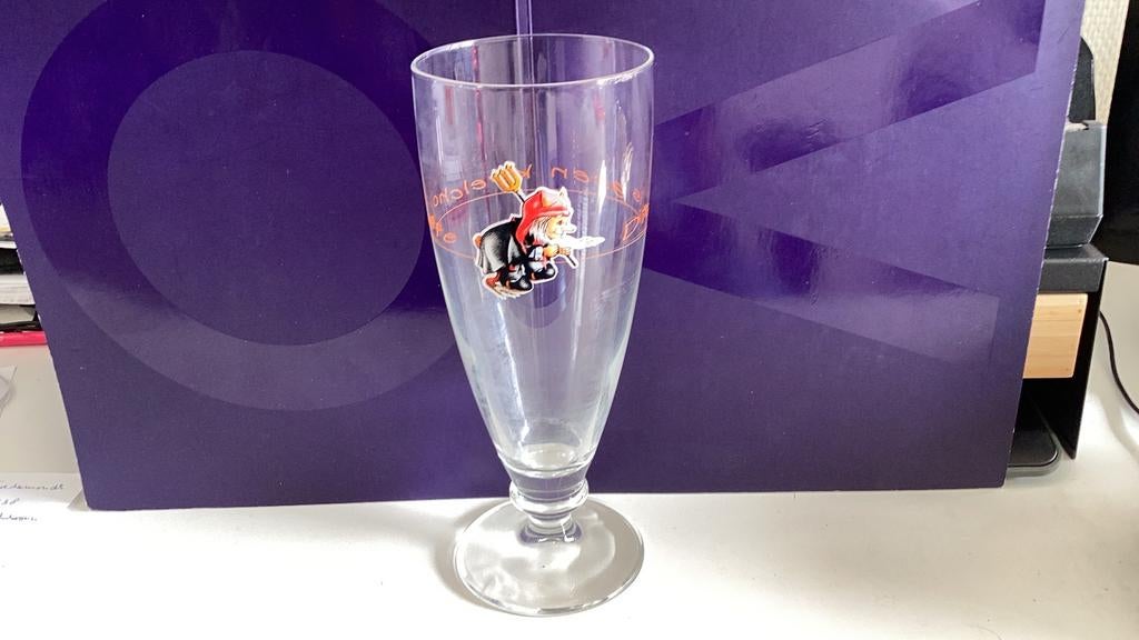Kwelchoufe bierglas, Verzamelen, Biermerken, Ophalen of Verzenden, Zo goed als nieuw, Glas of Glazen, Overige merken