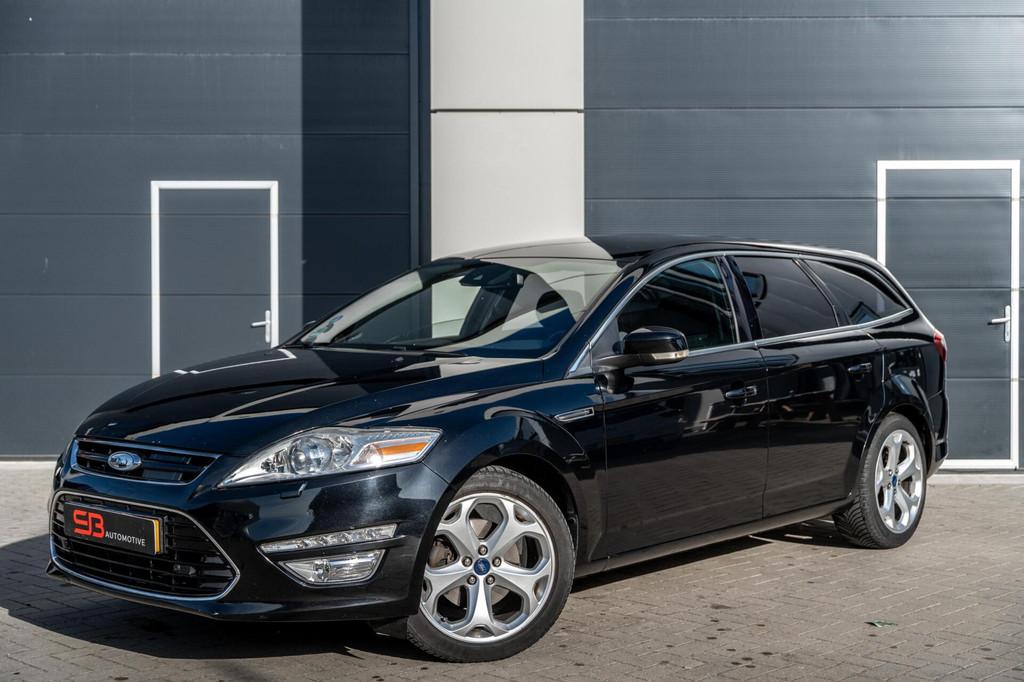 Ford Mondeo Wagon 2.0 EcoBoost S-Edition MEMORY|CAM|BOMVOL!, Auto's, Euro 5, Stof, 1800 kg, Zwart