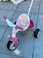 Smoby driewieler met duwstang, Ophalen, Gebruikt, Trapvoertuig
