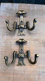 2 Vintage/ brocante kledinghaken, Gebruikt, Minder dan 100 cm, Metaal, Ophalen