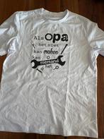 Heren t’shirt met leuke opdruk erop, Ophalen of Verzenden, Zo goed als nieuw, Overige maten, Wit