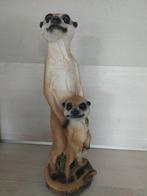 Beeld stokstaartje met jong - Decoratie, Ophalen, Gebruikt