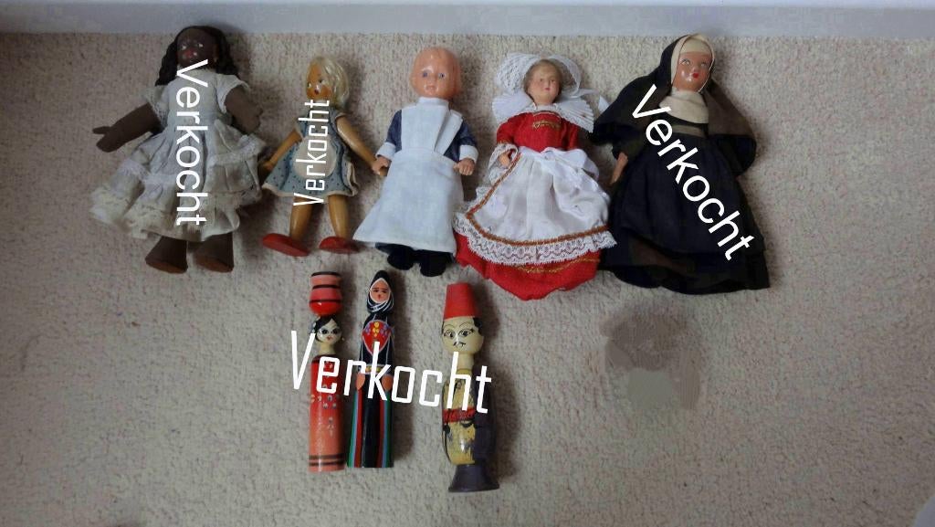 Popjes, antiek, waaronder ook houten, Antiek en Kunst, Antiek | Speelgoed, Ophalen of Verzenden