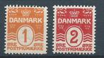 7864 – Scandinavië - Denemarken – MiNr 42A,43A (ongebruikt), Ophalen of Verzenden, Denemarken, Postfris