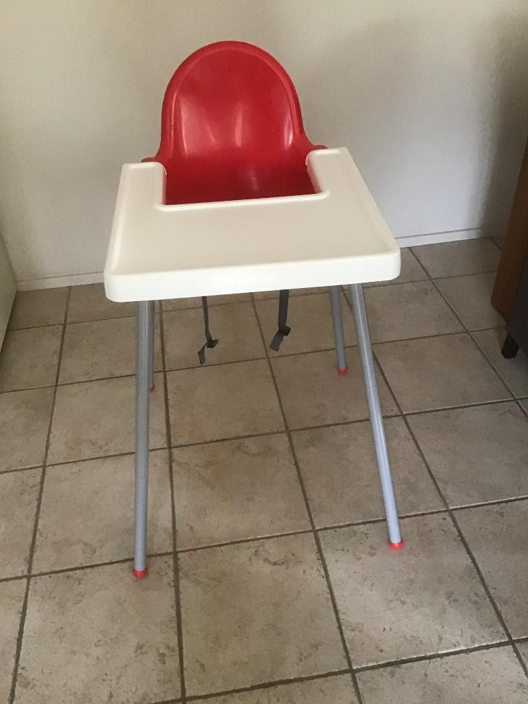Ikea antilop kinderstoel incl. kussentje blad riempjes, Kinderen en Baby's, Kinderstoelen, Ophalen, Gebruikt, Overige typen