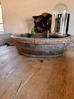 Grote Oude houten olijfbak, Ophalen