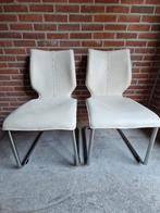 Eetkamerstoelen wit leer Bree's new world, Ophalen, Twee, Wit, Leer