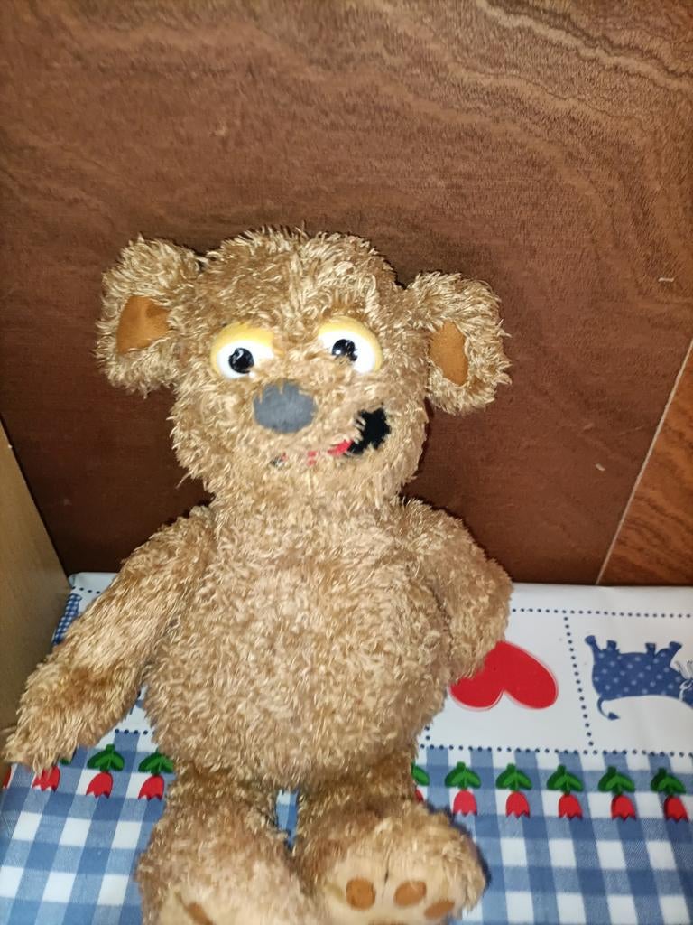 Tommie knuffel Sesamstraat 34 cm groot, Kinderen en Baby's, Speelgoed | Knuffels en Pluche, Zo goed als nieuw, Overige typen, Ophalen of Verzenden