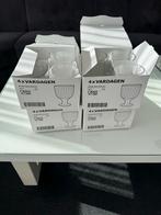 Nieuwe IKEA VARDAGEN glazen op voet - 16 stuks, Glas of Glazen, Nieuw, Ophalen of Verzenden, Glas