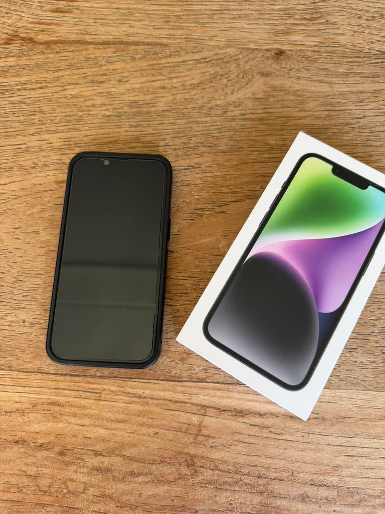 Apple iPhone 14, 128 GB, Zwart, Ophalen of Verzenden, Zo goed als nieuw