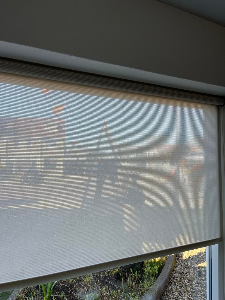 Rolgordijn Sunway 2.47 cm breed - Lichtdoorlatend, Ophalen, Minder dan 50 cm, Gebruikt, Wit