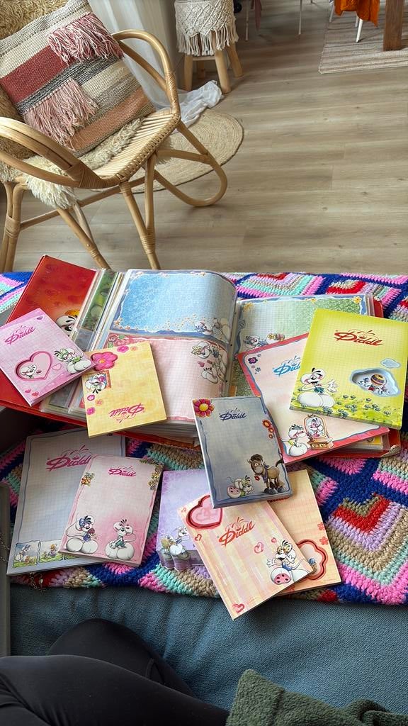 Volle map met Diddl verzameling, Verzamelen, Diddl, Ophalen, Diddl, Zo goed als nieuw, Papier, Kaart of Schrift