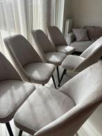 7 beige stoelen van Zitmaxx - vlekken te reinigen, Gebruikt, Overige kleuren, Ophalen of Verzenden, Stof