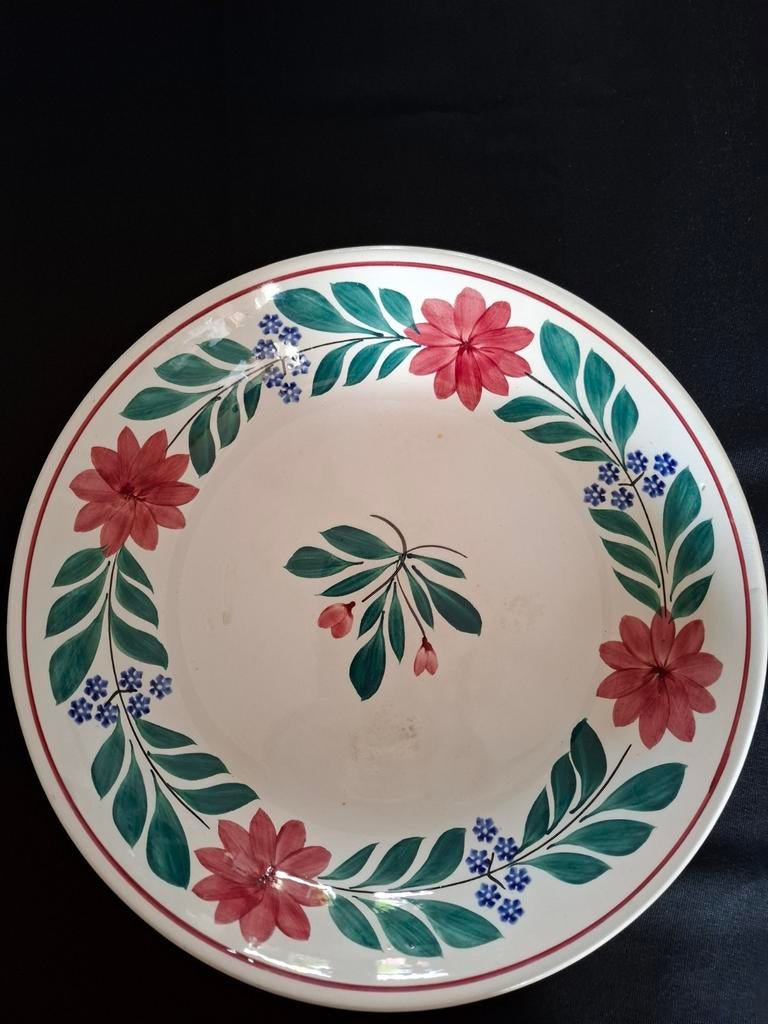 Bord schaal  Brabants bont Société Ceramique Maastricht, Antiek en Kunst, Ophalen of Verzenden