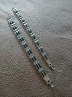 Stijlvolle Zilverkleurige Armbanden Set, Ophalen of Verzenden, Zo goed als nieuw, Zilver, Staal