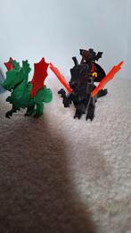 Lego draken groen en zwart + ridder, Ophalen of Verzenden, Gebruikt