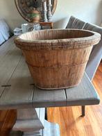 Houten sober landelijk bloembak olijfbak met bodem, Ophalen, Gebruikt, Overige vormen, Hout