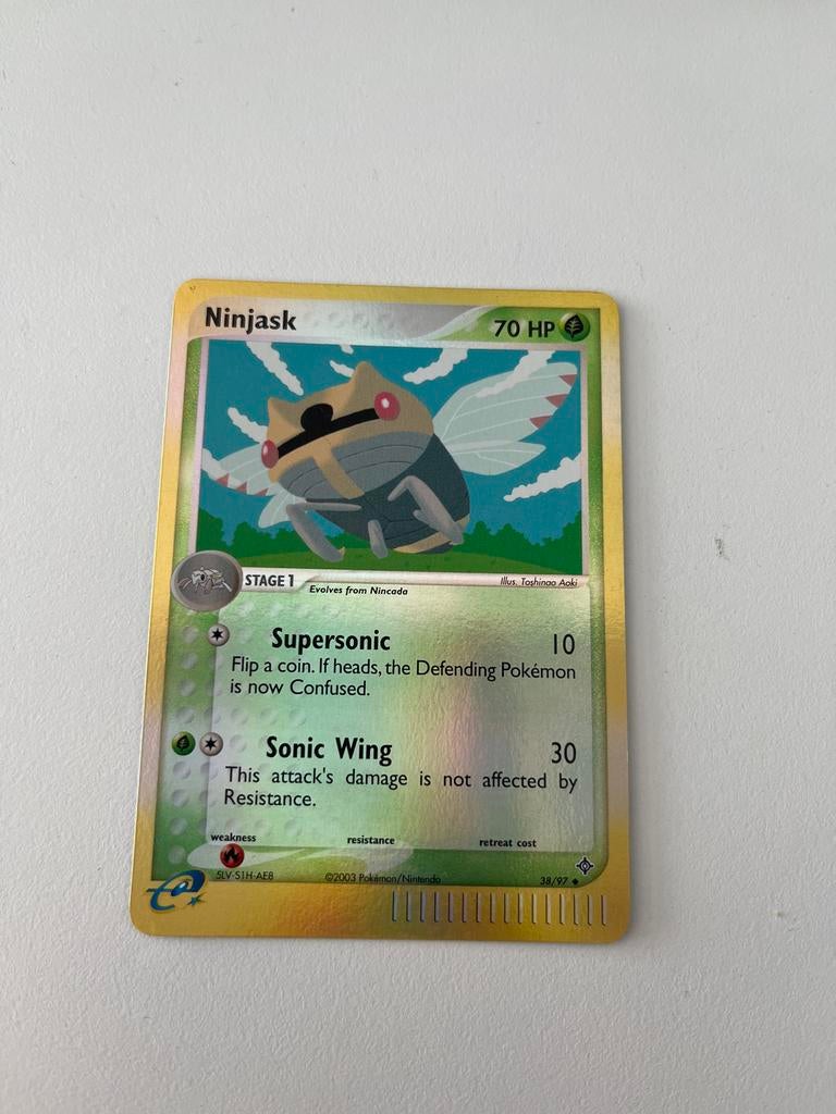 Ninjask Pokémon Kaart - 70 HP - Foil - Zo goed als nieuw, Ophalen of Verzenden, Zo goed als nieuw, Losse kaart, Foil