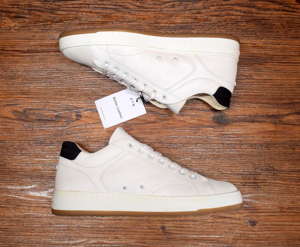 ETQ - leren sneakers LT04 White - maat 41, Kleding | Heren, Schoenen, Nieuw, Sneakers of Gympen, Wit, Ophalen of Verzenden