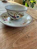 Z.s&c Bavaria Prachtig theekopje met schotel - Vogelmotief, Antiek en Kunst, Ophalen of Verzenden