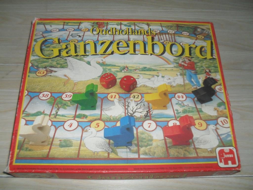 Oudhollands Ganzenbord, Een of twee spelers, Ophalen, Gebruikt, Jumbo