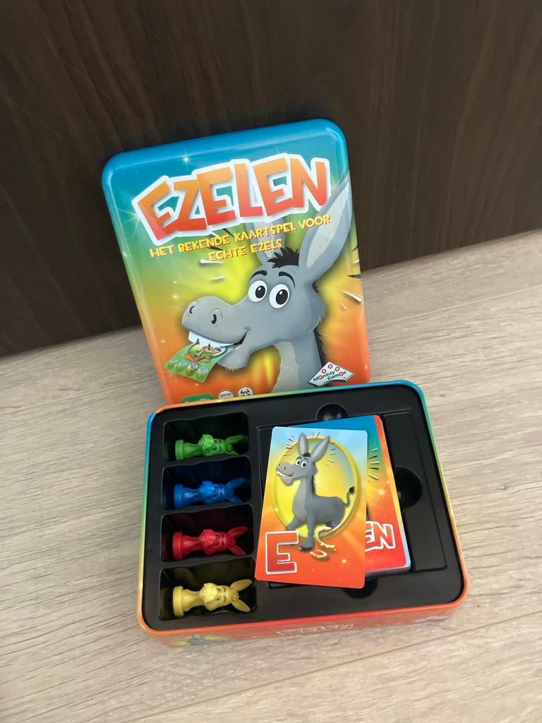 Ezelen kaartspel, Hobby en Vrije tijd, Gezelschapsspellen | Kaartspellen, Drie of vier spelers, Ophalen, Zo goed als nieuw