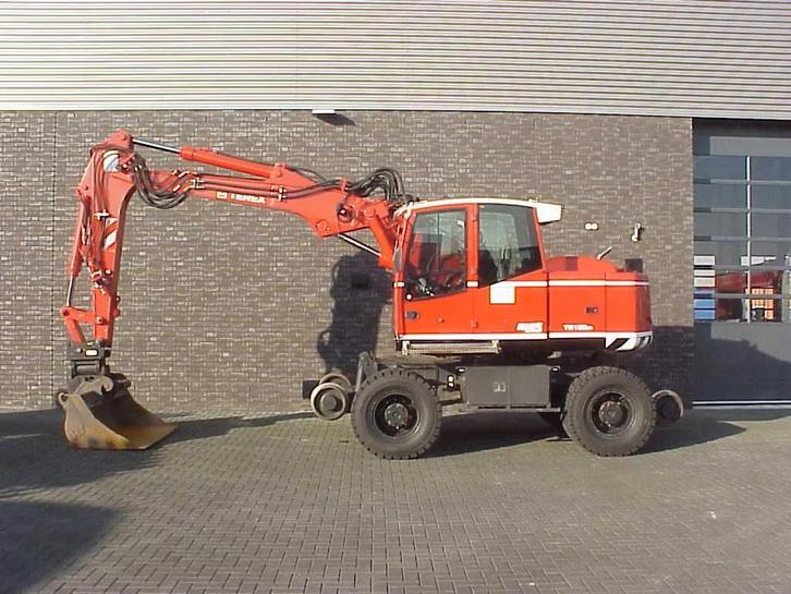 Terex TW 160 SR RAILWAY EXAVATOR (bj 2009), Zakelijke goederen, Machines en Bouw | Kranen en Graafmachines, Graafmachine
