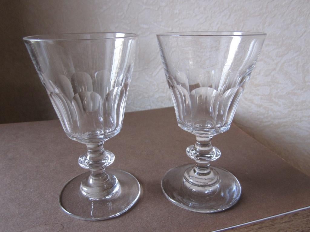 Twee Baccarat/ St Louis portoglazen model Caton - 19eeuw, Antiek en Kunst, Antiek | Glas en Kristal, Verzenden