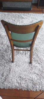 Vintage stoel met groene bekleding, Ophalen