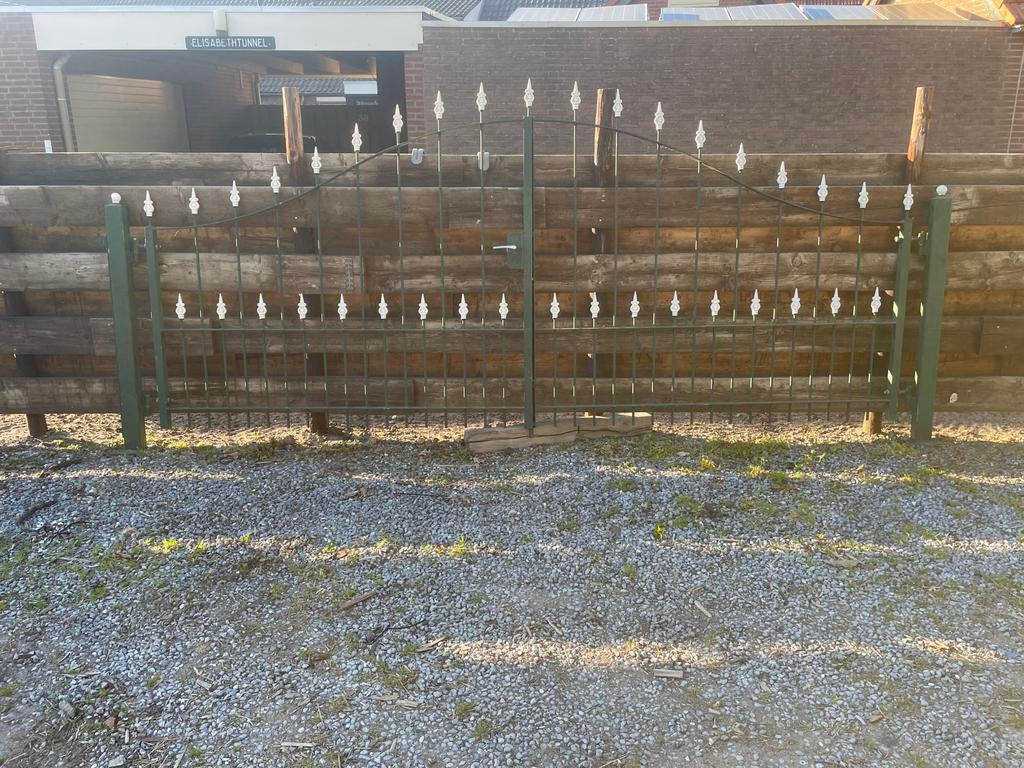 Smeedijzeren poort  sierpoort, Tuin en Terras, Tuinhekken en Hekwerk, Ophalen, Gebruikt, IJzer, Sierhekwerk