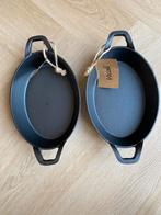 Twee ovale gietijzerenpannen, Gietijzer, Overige typen, Nieuw, Ophalen of Verzenden