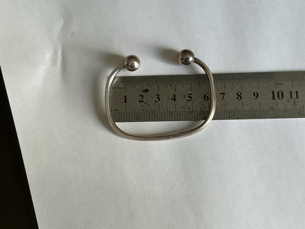 Zilveren slaven armband 15 gram zilver, Sieraden, Tassen en Uiterlijk, Armbanden, Ophalen of Verzenden, Zo goed als nieuw, Zilver
