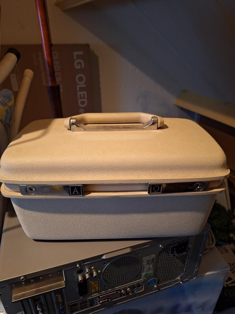 Vintage Samsonite Beautycase - Crème, Ophalen, Gebruikt, Hard kunststof, Minder dan 50 cm