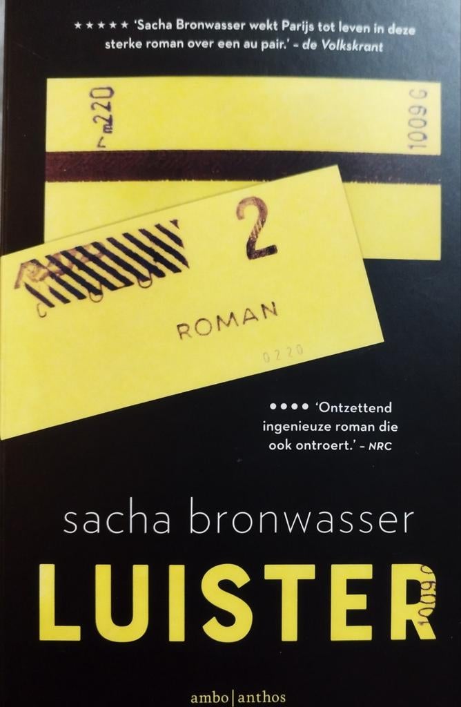 Luister - Sacha Bronwasser (Roman), Boeken, Romans, Verzenden, Nieuw, Sacha Bronwasser, Nederland