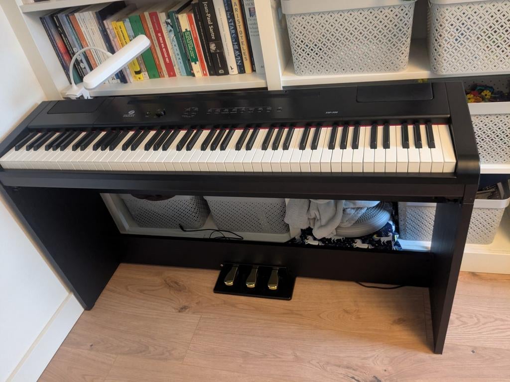 Alleen onderstel (piano kapot): Fazley FSP-ST2-BK onderstel, Ophalen, Zo goed als nieuw, Zwart