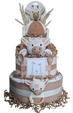 Grote luiertaart,  super luiertaart, neutrale luiertaart, Kraamcadeau, Babycadeau-idee.nl, Nieuw, Ophalen of Verzenden