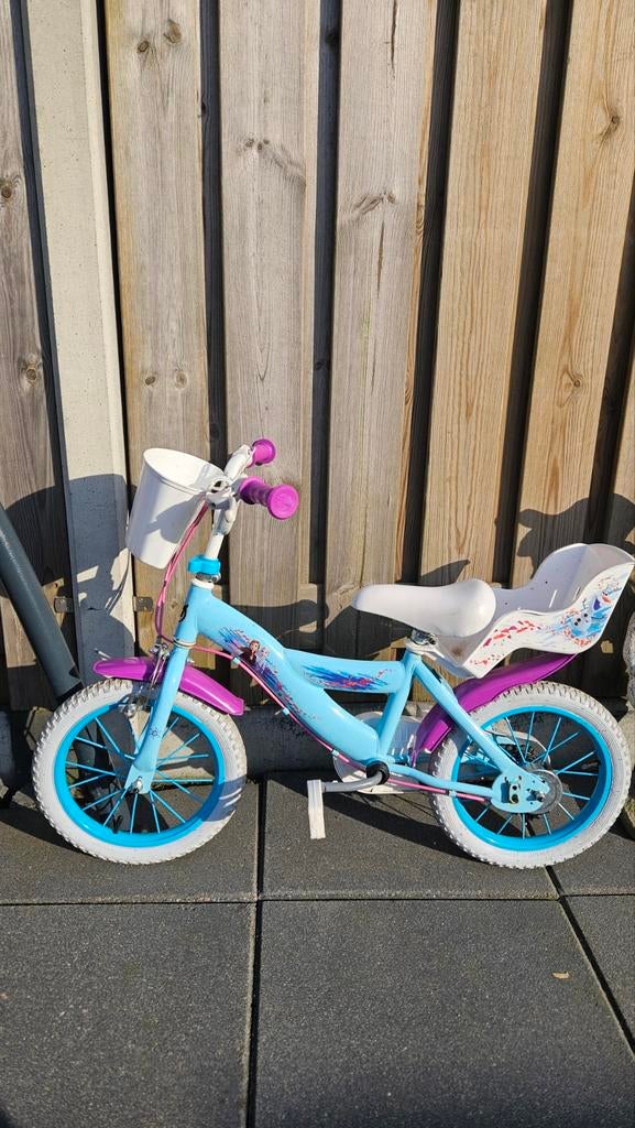 Frozen fiets 14 inch, Fietsen en Brommers, Fietsen | Kinderfietsjes, Ophalen of Verzenden, Gebruikt, Minder dan 16 inch