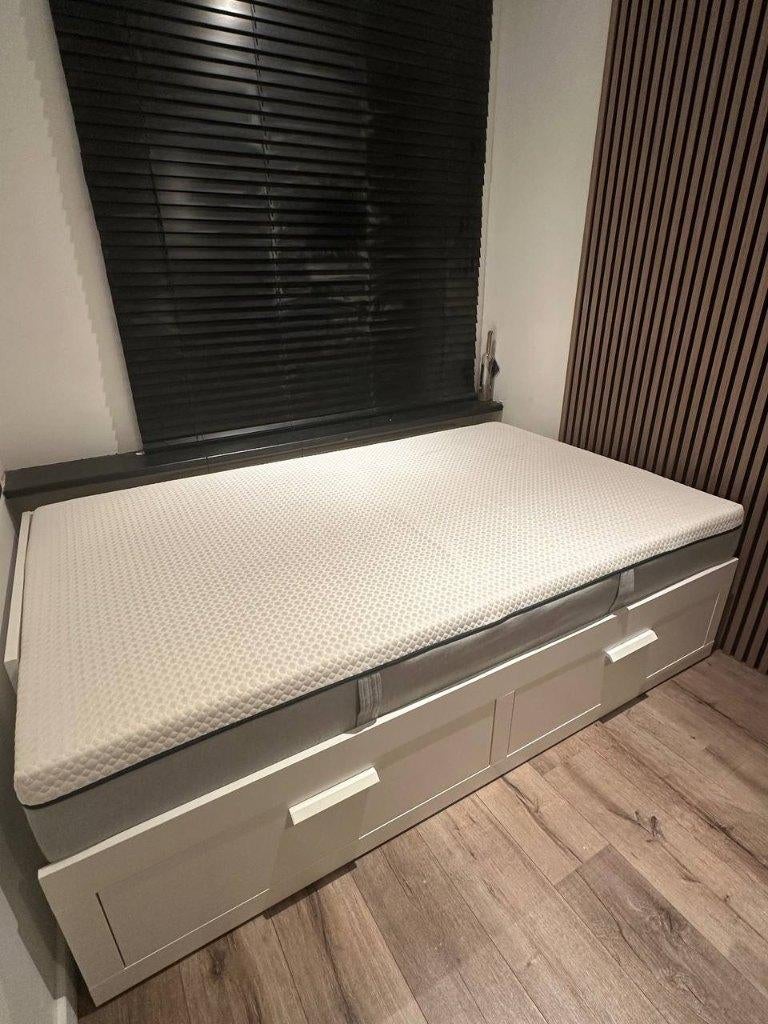 Leen Bakker Matras Lisa comfortschuim - 120x200x25 cm, Ophalen, Zo goed als nieuw, Twijfelaar, 200 cm