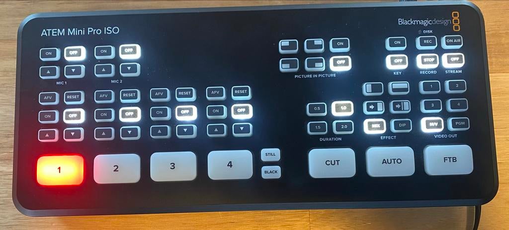 Blackmagic ATEM Mini Pro ISO – Uitstekende staat, Audio, Tv en Foto, Ophalen of Verzenden, Zo goed als nieuw, Video