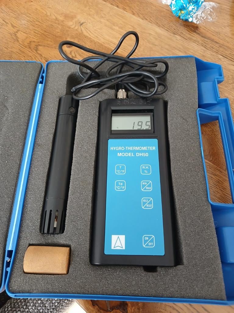 Hygro-thermometer DH50 - Nauwkeurige temperatuur/vochtigheid, Ophalen, Zo goed als nieuw, Weerstation
