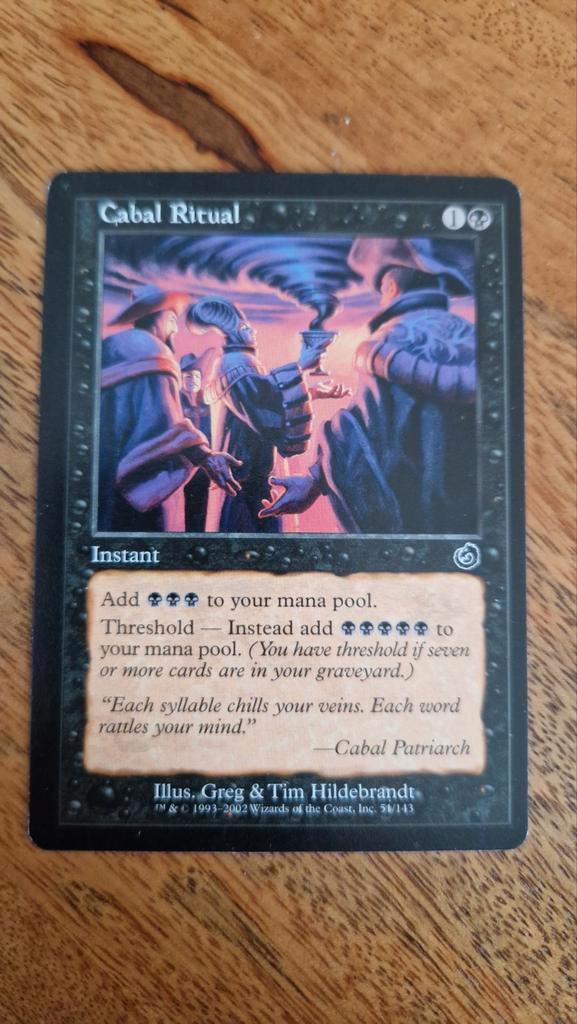 Magic: The Gathering - Cabal Ritual, Hobby en Vrije tijd, Verzamelkaartspellen | Magic the Gathering, Gebruikt, Losse kaart, Ophalen of Verzenden