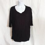 Net zwart dames shirt. Mt M Merk Monari, Maat 38/40 (M), ., Zwart, Ophalen of Verzenden
