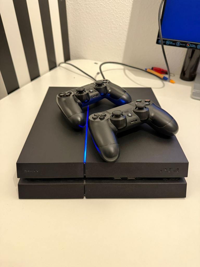 PlayStation 4 500GB + 12 spellen + 2 controllers, Ophalen, Met 2 controllers, Original, 500 GB