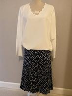 Mooie blauwe rok met stippen - Promiss - Maat L, Kleding | Dames, Rokken, Promiss, Blauw, Maat 42/44 (L), Ophalen of Verzenden