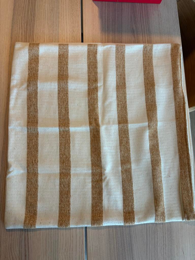 Ikea Knipparv kussenhoes 50x50 cm, Huis en Inrichting, Woonaccessoires | Kussens, Ophalen, Gebruikt, Beige, Vierkant