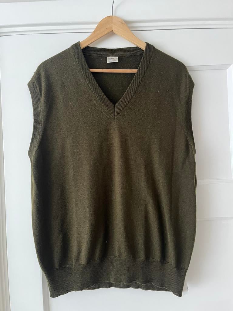 Vintage khaki groene spencer Roberto Sarto 52, Ophalen of Verzenden, Zo goed als nieuw, Maat 52/54 (L), Groen