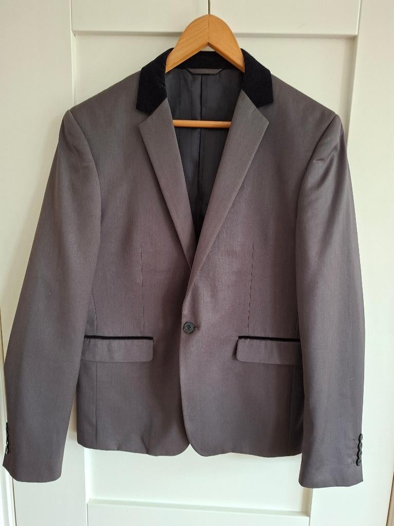 colbert. Jack&Jones. Premium. Mt 52. Grijs,bruin. Lengte 75, Maat 52/54 (L), Jack&Jones, Ophalen of Verzenden, Zo goed als nieuw