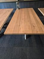 tafel massief eiken v-groef, Ophalen, 100 tot 150 cm, Eiken, Vijf personen of meer
